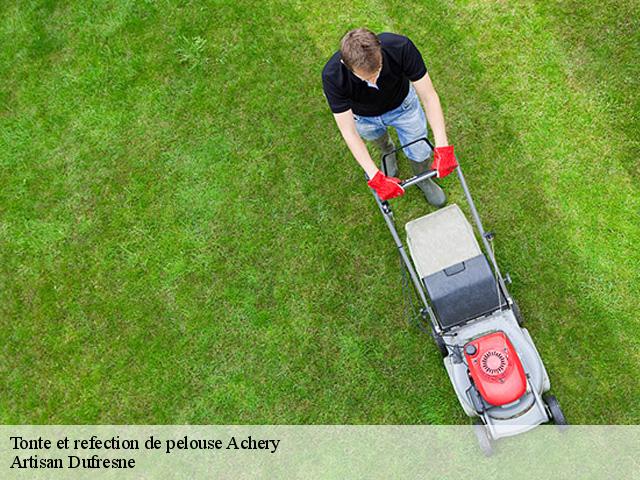 Tonte et refection de pelouse  achery-02800 Artisan Dufresne