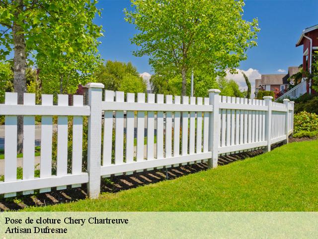 Pose de cloture chery-chartreuve-02220 Artisan Dufresne
